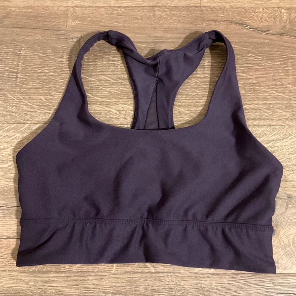 Energy Zone eggplant Sports Bra, S